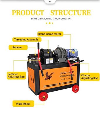 5.5kw verticale dubbelkop 3 schachten rollende draadmachine voor precieze draadvorming