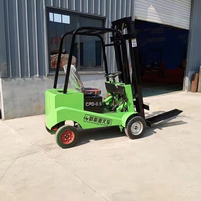 Mini draagbare elektrische stapeltruck 3 ton met 3 wielen 60V batterij en wisselstroommotor