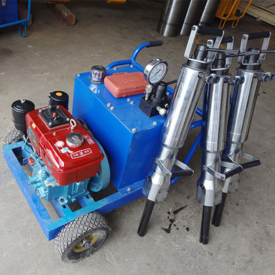 Bouwwerken Rotssplitsing Hoogwaardig Landschap Steensplitsing Hydraulisch