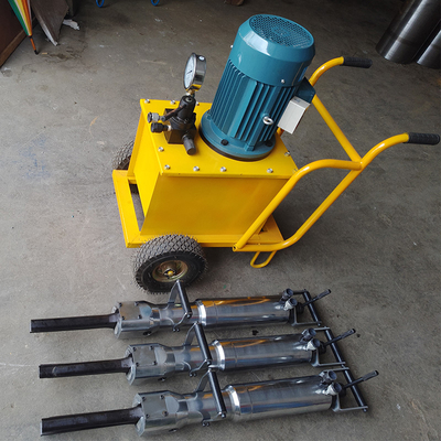 Met een wisselstroommotor aangedreven hydraulische steensplijtmachine voor het splitsen van steen voor zware doeleinden