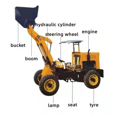 1 ton spoorvoertuig kleine laadmachine mini kruiper dumper bewegende wiellader