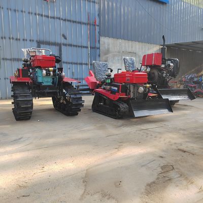 Multifunktioneel landbouwersapparaat Diesel Crawler Rotary Tiller voor de voorbereiding van zaadbed
