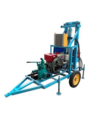 Max.180m Diepte Diesel Power Type Steel Crawler Mounted Rotary Portable Water Well Drillers