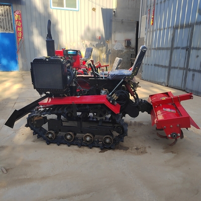 Farm Tiller Rood Zwart Diesel Rotary Tiller Aanhangsels en 38 pk Orchard Cultivator