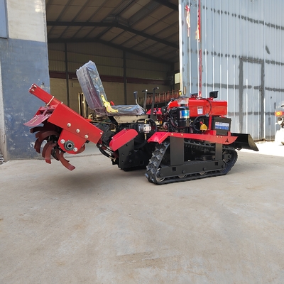 Farm Tiller Rood Zwart Diesel Rotary Tiller Aanhangsels en 38 pk Orchard Cultivator