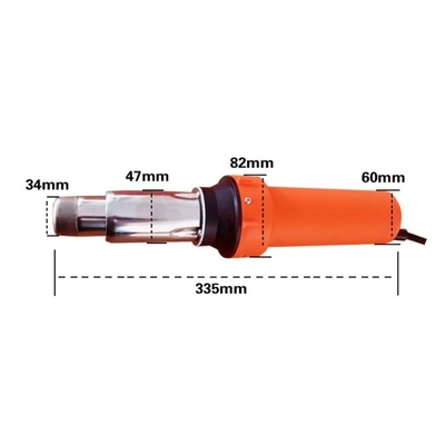220V 50Hz stroomvoorziening Warmluchtsweisgeweer voor HDPE 2000w Geomembraanlassen