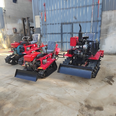 Krachtige boerderijteller Rotary Tiller met zitplaats Crawler-type Crawler Diesel 25HP 35HP