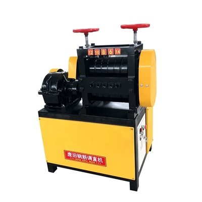 Efficiënt rechtzetten 4-25mm Diameter Bars met deze Steel Bar Straightening Machine