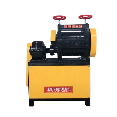 Efficiënt rechtzetten 4-25mm Diameter Bars met deze Steel Bar Straightening Machine