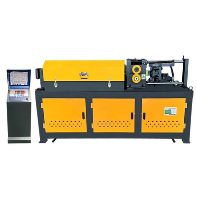 Gele 650KG aangepaste CNC-hydraulische draadloze stalen staaf rechtlijnen en snijmachine