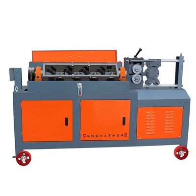 Gele 650KG aangepaste CNC-hydraulische draadloze stalen staaf rechtlijnen en snijmachine