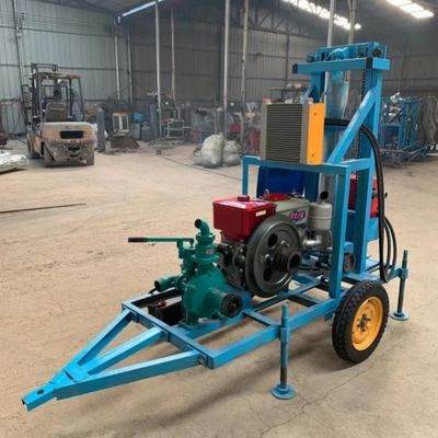 Benzine- en waterboormachine voor het boren