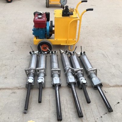 Onmiddelijke rotsscheiding met 200 kg hydraulische Darda-rotsscheider bij Lowest