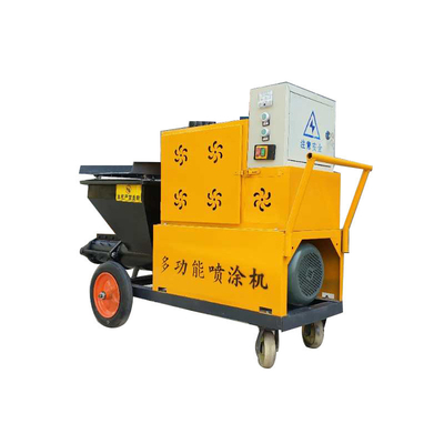 4kw Motor Power Modulaire Huis Cement Plastering Sprayer met Stucco Putty Spraying Hopper
