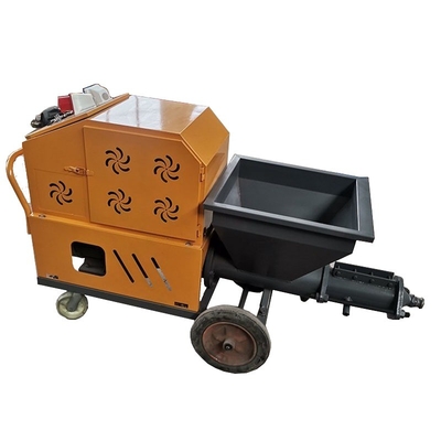 4 kW motorvermogen Diesel type cement mortel spuitmachine voor pleistering 1.52*0.68*0.95