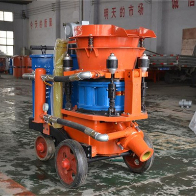 Oranje betonspray Gunite Schotbetonmachine Operatieluchtdruk 0,2-0,4MPa