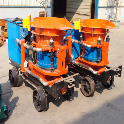 Oranje betonspray Gunite Schotbetonmachine Operatieluchtdruk 0,2-0,4MPa