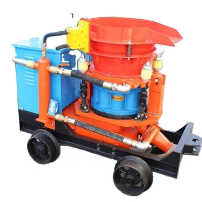 Oranje betonspray Gunite Schotbetonmachine Operatieluchtdruk 0,2-0,4MPa