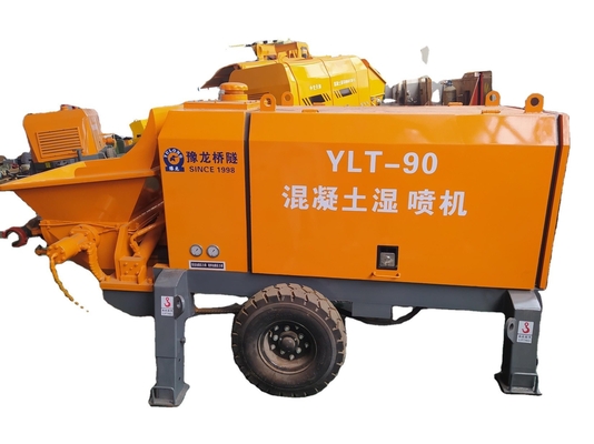 Putty Spray Machine Cement Mortar Spraying Gun Motor Kracht 45kw voor school renovatie