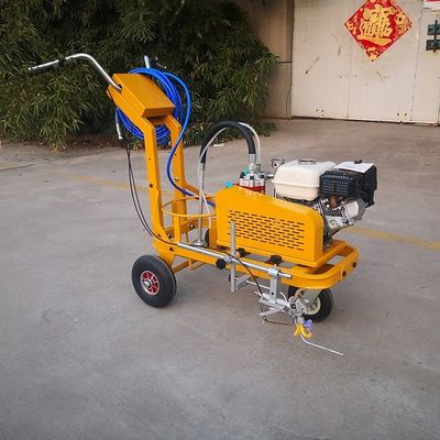 Handdruk Asfaltvloer Parkeerruimte Markering Machine met enkel/dubbel spuitpistool