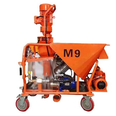Maximaal verticaal transportbereik 15M Mini gipsverwerker Automatische mortel spuitmachine