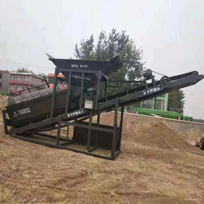 11m*2,2m*3,7m Sand screening machine voor 40-100 kubieke meter grond per uur in zand