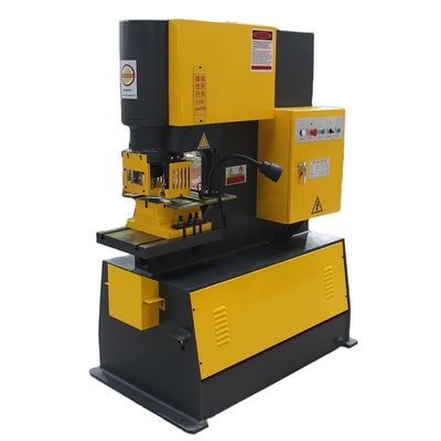 90kN Hydraulische ijzerwerkhoek metalen snij- en ponsscheermachine Q35y-25 serie
