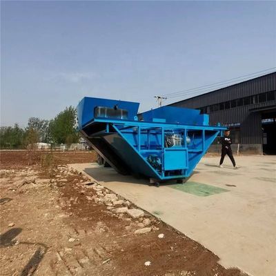 Machines voor het vormen van graven voor de bouw van snelwegconcrete-afwatering