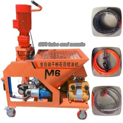 Toepasselijke materialen Gips M6 mortel spuitmachine voor het sproeien van putty in wandbeton