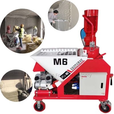 Toepasselijke materialen Gips M6 mortel spuitmachine voor het sproeien van putty in wandbeton