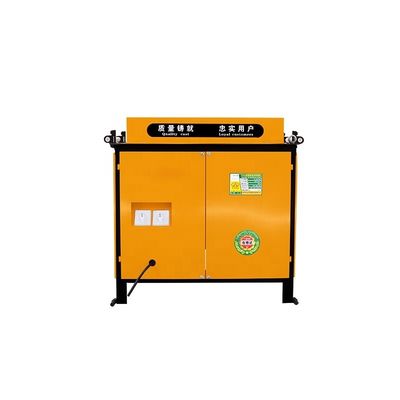 Elektrische stalen constructiepoetsmachine met en rolconveyor blaasontwerp