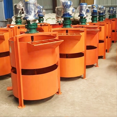Tweelaagse mortelmengtank 200l Grote capaciteit Elektrische Flat Port secundaire mixer