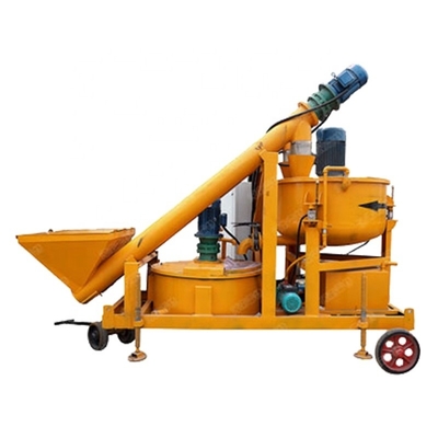 Gipsmachine voor gipsverwerking Gipspoedermachine Diesel mobiele betonpomptruck met mixer 2500 kg