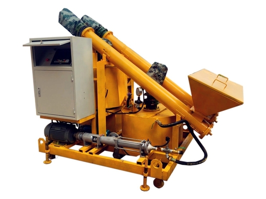 Gipsmachine voor gipsverwerking Gipspoedermachine Diesel mobiele betonpomptruck met mixer 2500 kg