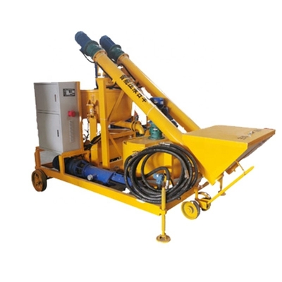 Gipsmachine voor gipsverwerking Gipspoedermachine Diesel mobiele betonpomptruck met mixer 2500 kg