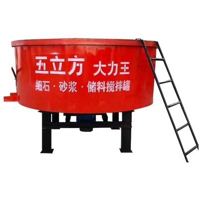 2500*1380 mm verticale platte mond mobiele betonmixer voor het mengen van cementmortelpanen