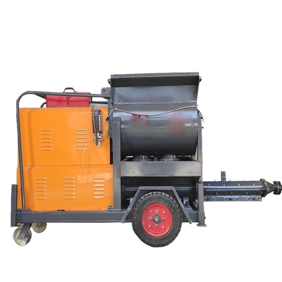 Eenvoudige onderhoud Grote deeltjes Beton mobiele mixer met Beton pomp Grout pomp