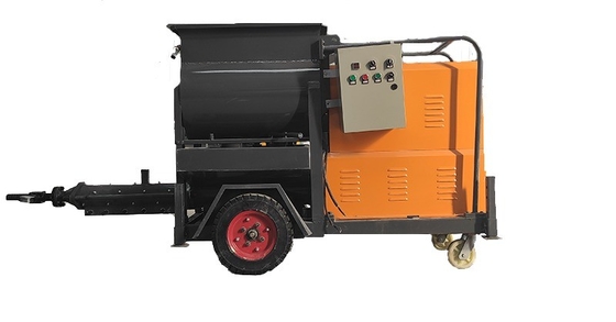 Eenvoudige onderhoud Grote deeltjes Beton mobiele mixer met Beton pomp Grout pomp
