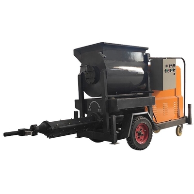 Eenvoudige onderhoud Grote deeltjes Beton mobiele mixer met Beton pomp Grout pomp