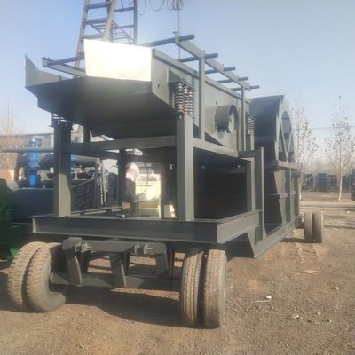 Steen 2 laag zand screening machine voor Battlefield mobiele plant Operationeel principe