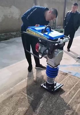 220v/380v Spanning Handheld Electric Compactor 75 kg Roadbed Backfill Soil Impact Compactor