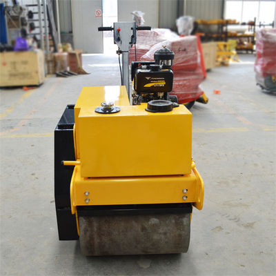 500 kg 1000 kg Walk Behind Double Drum Vibratory Road Roller met 60L watervatcapaciteit