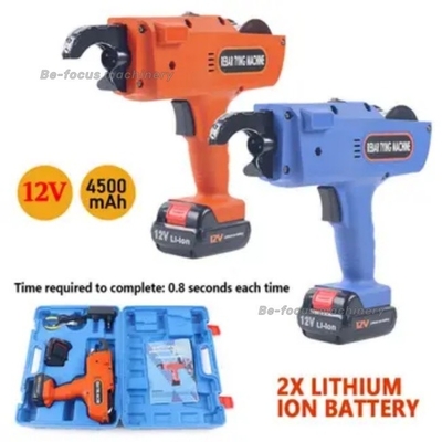 Elektrische bindmachine 12V 4500mAh voor 8mm-34mm banden met twee batterijpannen