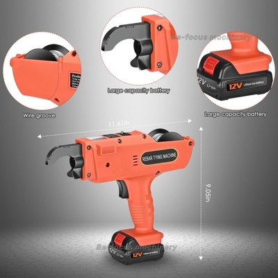 Elektrische bindmachine 12V 4500mAh voor 8mm-34mm banden met twee batterijpannen