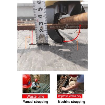 12V 4500mAh Elektric Rebar Tier Binding Gun met 2pcs Battery en 1pcs Binding Wire Kit