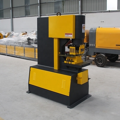 90 kN lange levensduur Hydraulische pons- en scheermachine voor mechanische stalen platen