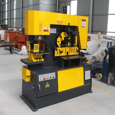 90 kN lange levensduur Hydraulische pons- en scheermachine voor mechanische stalen platen