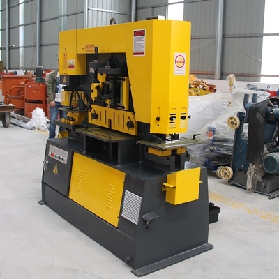 90 kN lange levensduur Hydraulische pons- en scheermachine voor mechanische stalen platen