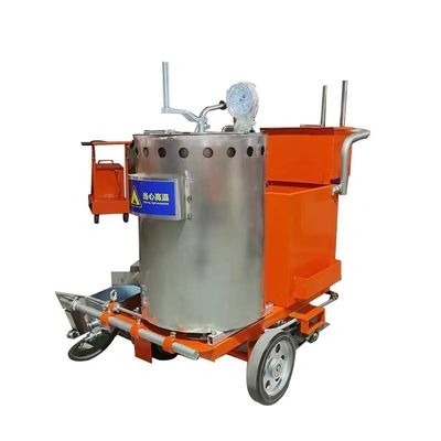 Koudverflijn Handmatige dubbele pistool thermoplastische wegmarkeringsmachine voor snelwegbouw