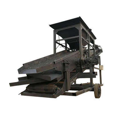 Efficiënte bodemscreening met mobiele zandschermmachine